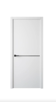 Дверь Лайн12 700 гл (Белый эмалит/ЧК ABS 4стр.)