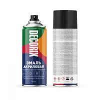 Эмаль аэрозол. по пластику глян. черная 520 мл Decorix