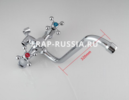 Смеситель для ванны и умывальника 1/2 кер F2208-2 FRAP картр. перекл.