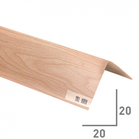 Угол 20х20 мм  Клен