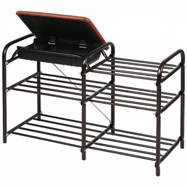 Этажерка Люкс 5 с ящиком Серебро ЭТЛ5