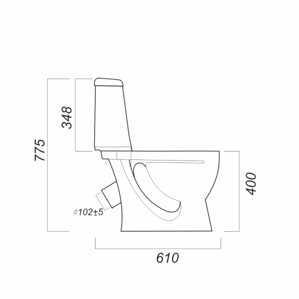 Унитаз компакт "Идеал" с арм.+сиденье