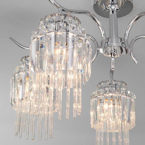 Люстра  10119/5 Хром/прозр.хрусталь Strotskis