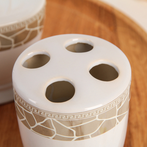 Набор для ванной керамика "Мрамор", 3 предмета   