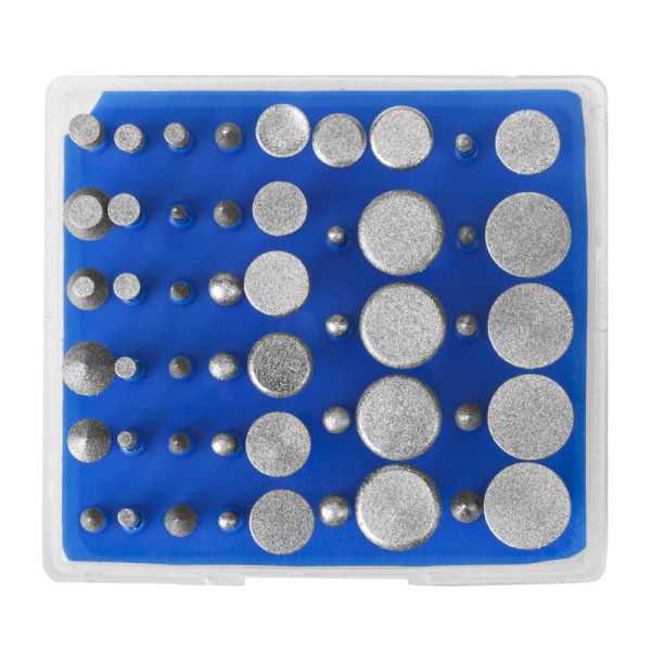 Набор мини-насадок 20 предметов Р=180, хвос.d=3мм, алмазное напыление Зубр