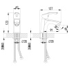 Смеситель для умывальника Lemark LM1106С  25 к