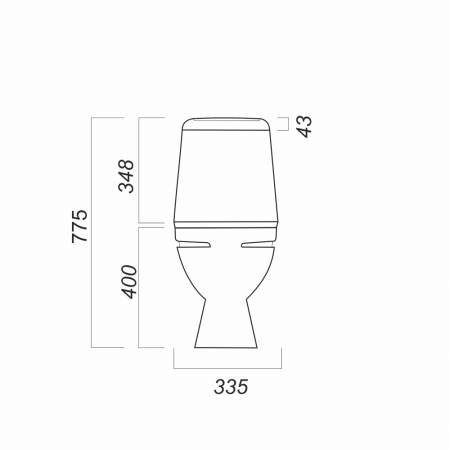 Унитаз компакт "Идеал" с арм.+сиденье