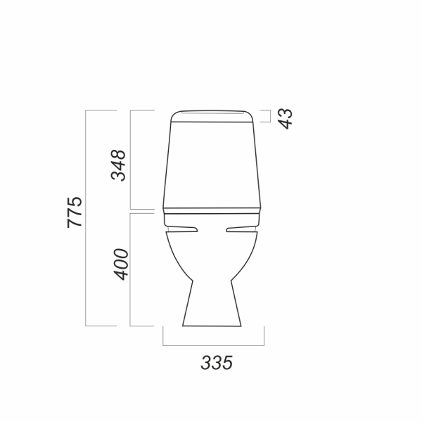 Унитаз компакт "Идеал" с арм.+сиденье