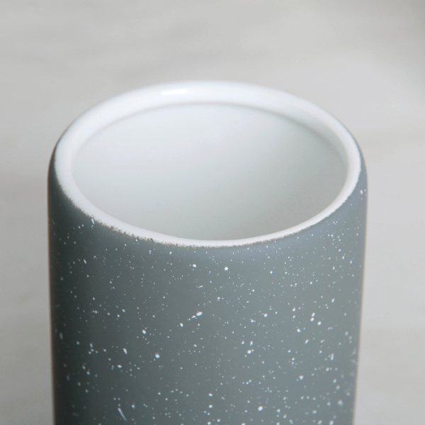 Набор аксессуаров для ванной керам. "Бархатный гранит", 3 пр, серый