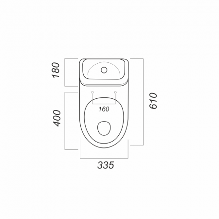 Унитаз компакт "Идеал" с арм.+сиденье