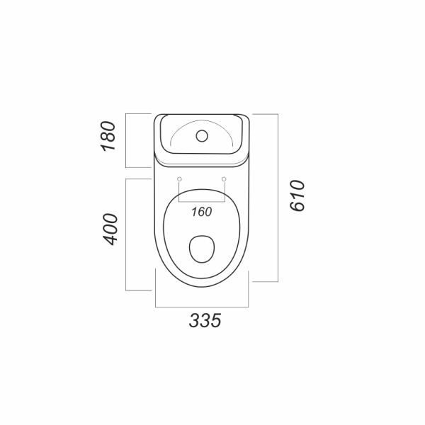 Унитаз компакт "Идеал" с арм.+сиденье