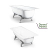 Ванна "DONNA VANNA" 120х70х40 Белая орхидея с антибактериальным покрытием DV-23901 (без ранта)