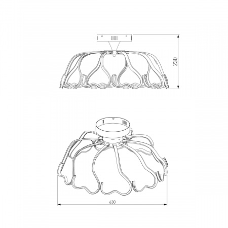 Люстра потолочная 90095/10  Белый