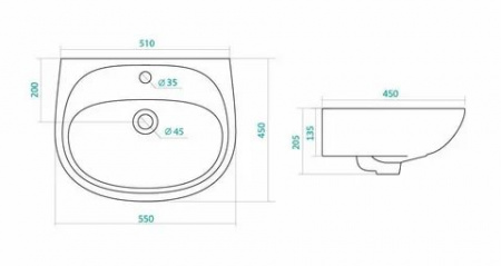 Умывальник  "Анимо-55" г.Чебоксары